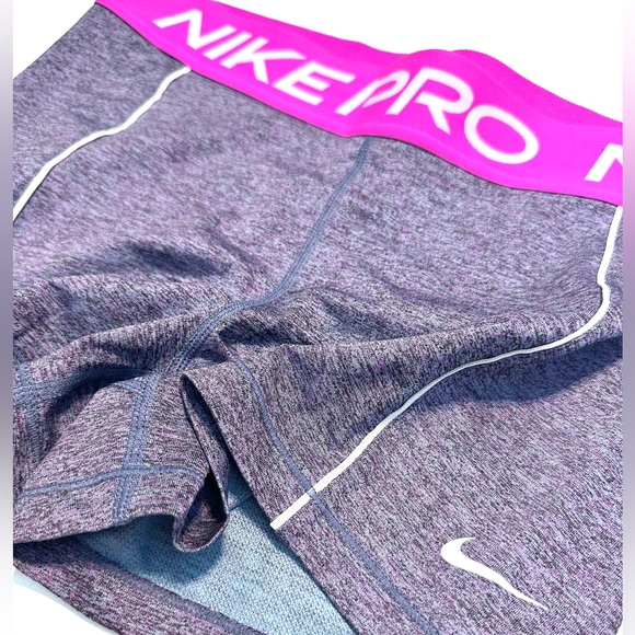 Nike Pants - NEW! NIKE PRO WOMENS SHORTS Pink Purple Size Large Workout Sports Running
